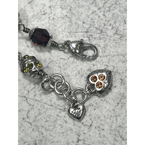 Brighton Jewel Fantasy Crystal Silvertone Beaded Bracelet - Picture 5 of 8